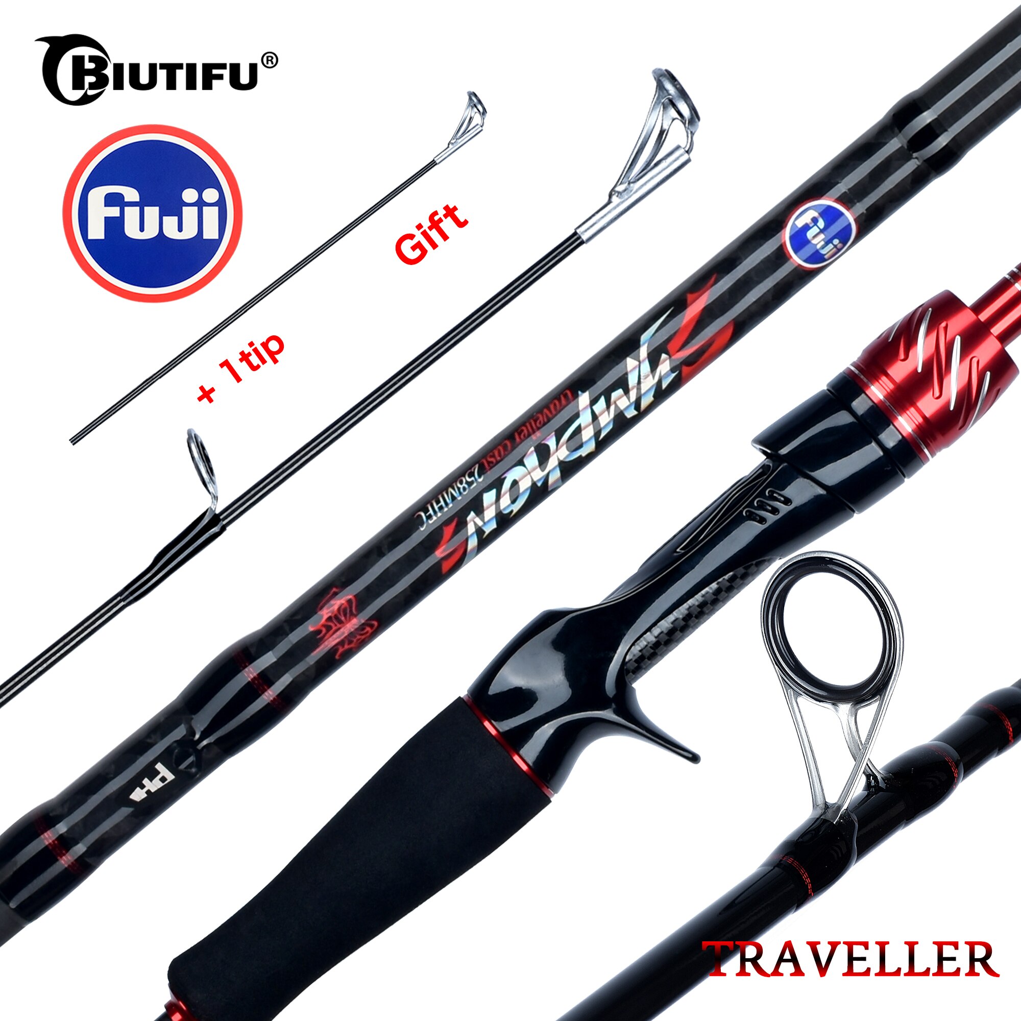 Fishing Rod Ice - BIUTIFU Traveller Спиннинг Casting Fuji Lure