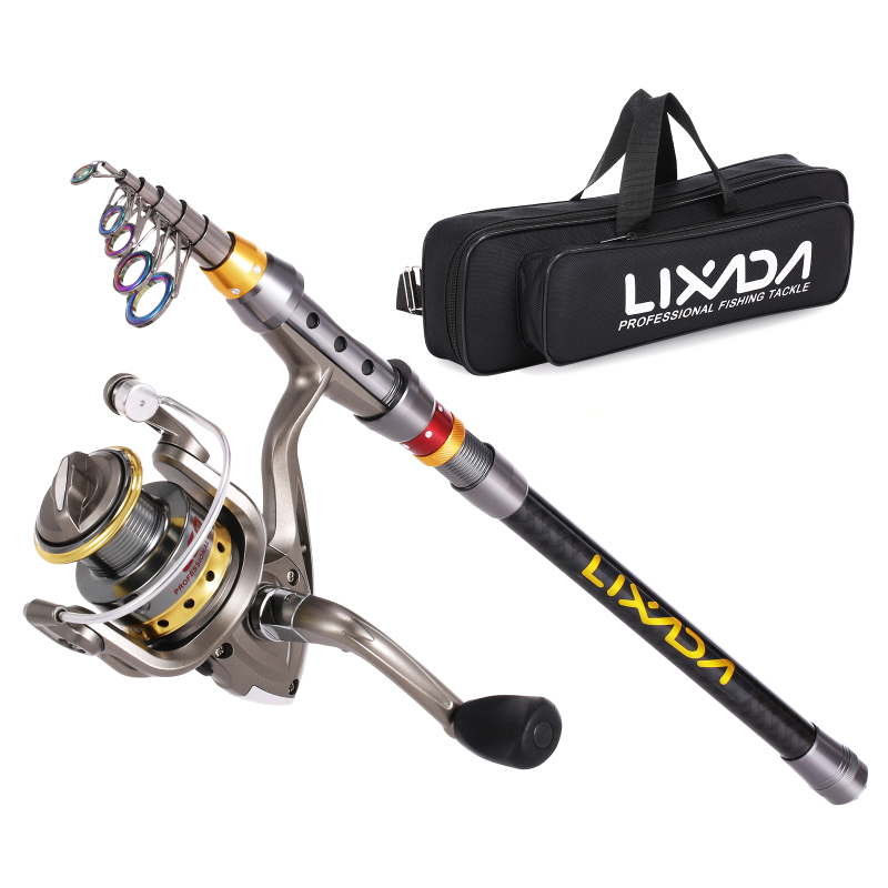 Fishing Rod Building Kit - Телескопическая удочка и Катушка Lixada, полный