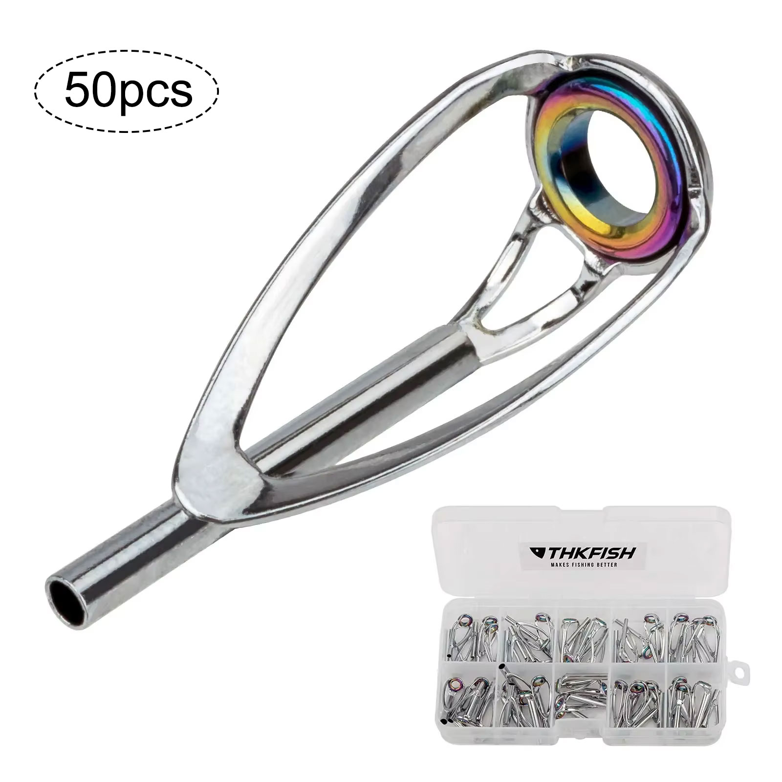 Fishing Rod Tip Replacement - 50 шт., верхний ремонтный комплект наконечников