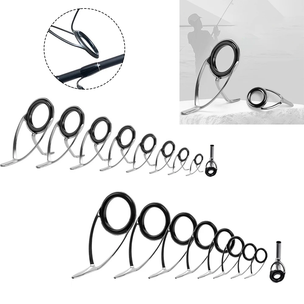 Fishing Rod Building Kit - 9 шт., верхнее кольцо для удочки,