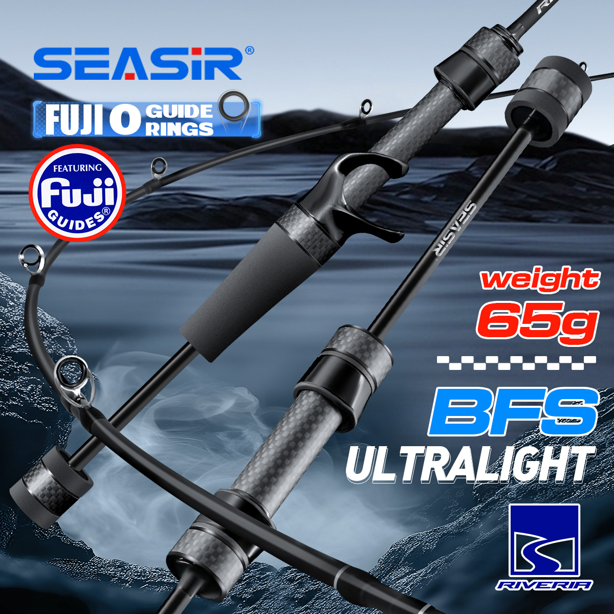 Fishing Rod Ice - Сверхлегкая спиннинговая удочка Seasir Riveria BFS,