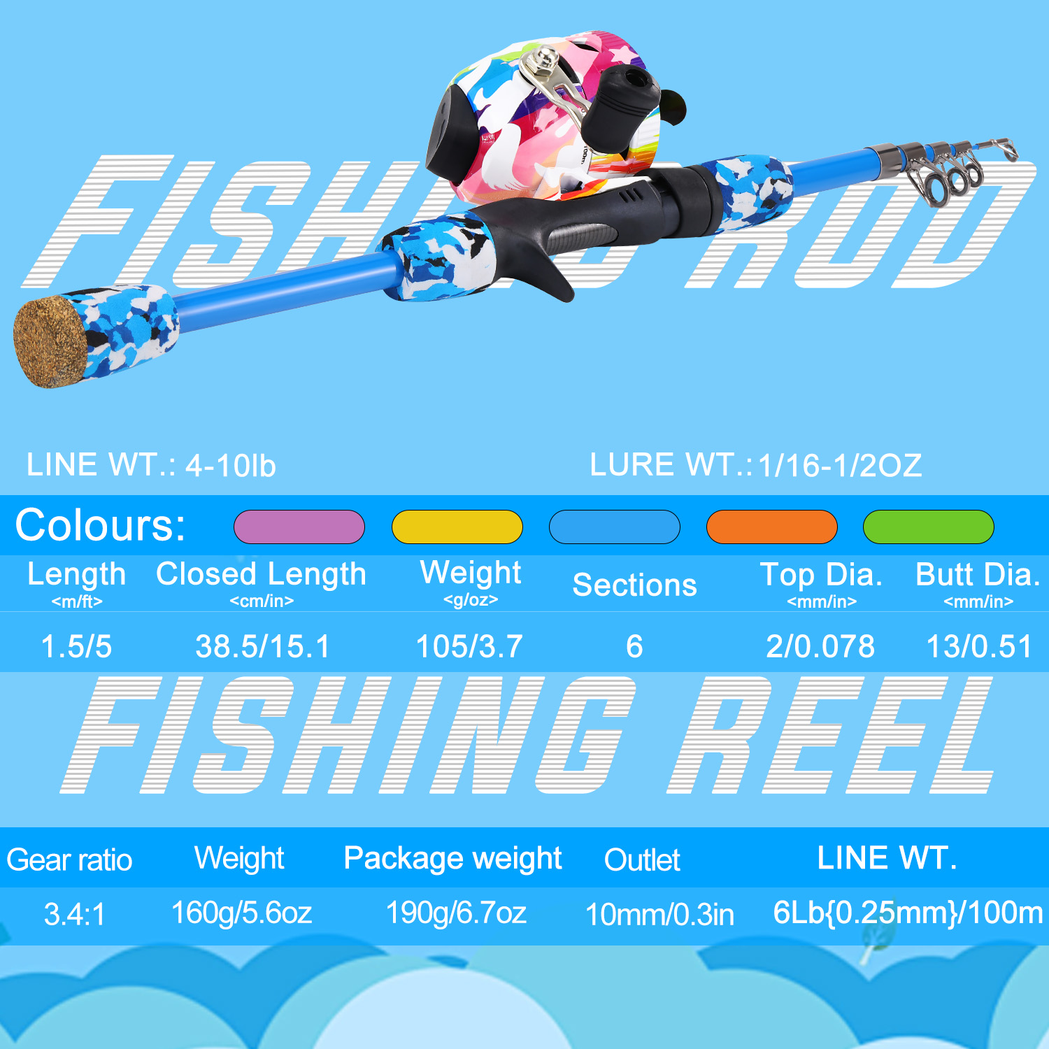 Sougayilang Kids Fishing Combo – обзор и цена Fishing Rod Combo