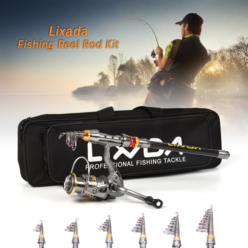 Телескопическая удочка и Катуш – обзор и цена Fishing Rod Building Kit