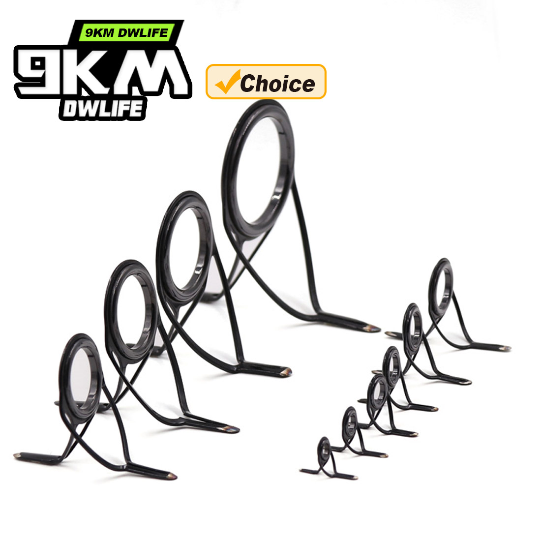 Комплект из 10 изогнутых кольц – обзор и цена Fishing Rod Repair Kit