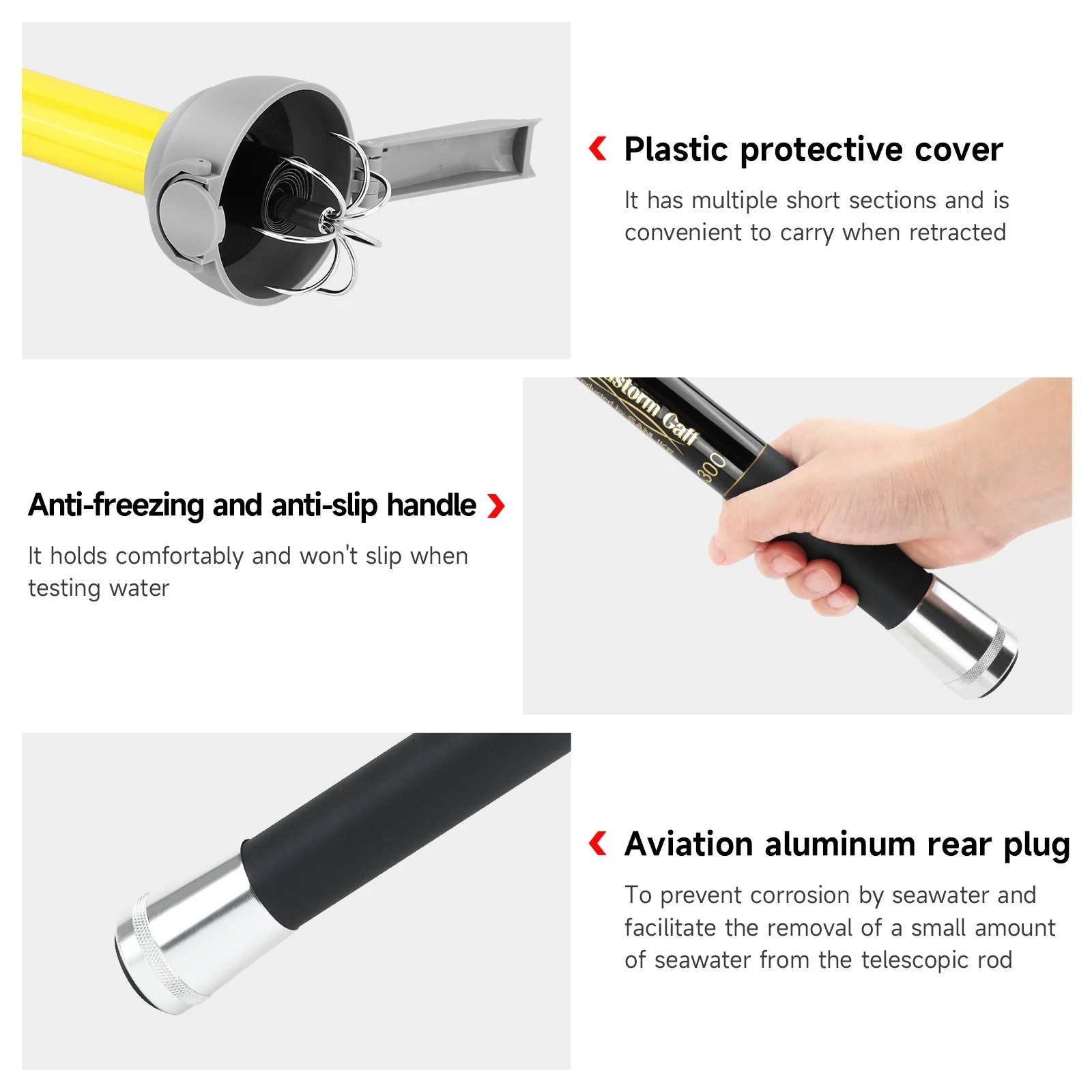 SANLIKE 7-когтевой крючок для  – обзор и цена Fishing Rod Carbon Fiber