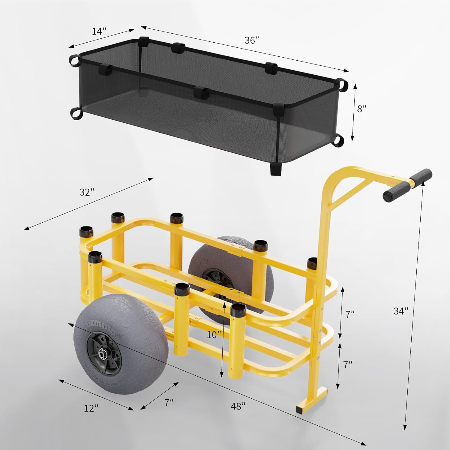 Тележка для рыбалки и пляжа с  – обзор и цена Fishing Rod Holder
